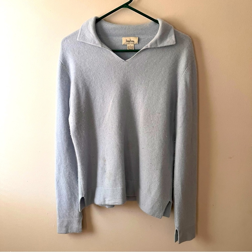 Vintage Baby Blue Cashmere
